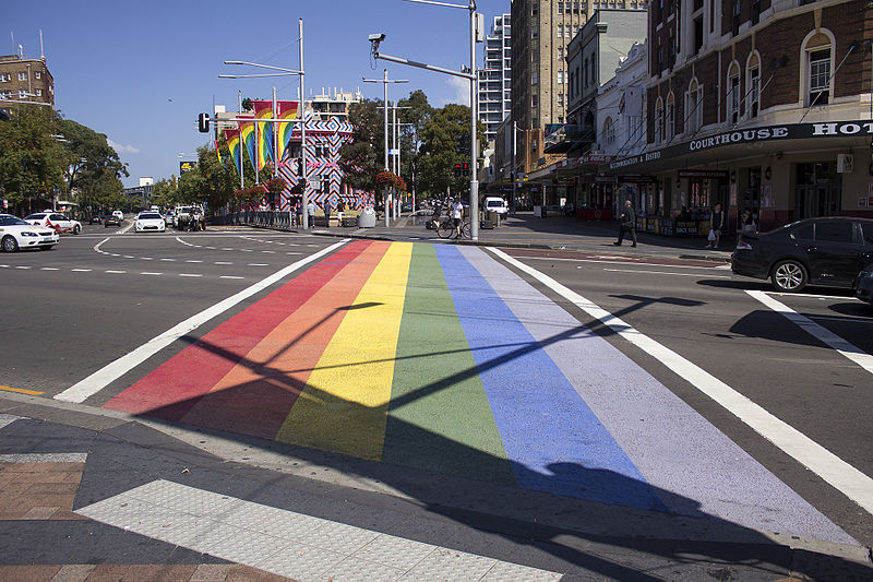 regenboog zebrapad